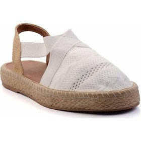 Resim Bambi Beyaz Kadın Espadril K01937050082 Beyaz 