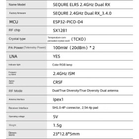 Resim Oddities Sequre 2.4ghz Çift Rx Gerçek Çeşitlilik Çift Anten Alıcısı Fpv Yarış Drone Sabit Kanat Yüksek Yenileme Hızı Düşük Gecikme-B (Yurt Dışından) 