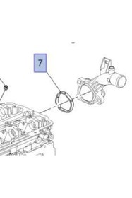 Resim IBRAS Opel Corsa D 1.2-1.4 Motor Termostat Gövde Contası İbraş Marka IBR-21243 