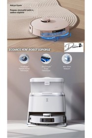 Resim Ecovacs Drmz En Güçlü Yeni Deebot Pro Omni Çöp Istasyonlu Akıllı Robot Süpürge,11 BİN PA AKILLI 