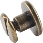 Resim Lemestar 20'li Paket Tam Bakır Düz Üst Çivici + Somun, Kiremit Rengi 5mm - Dıy Ve Tamir İşleri İçin Dayanıklı Ve Pas Önyönlü 