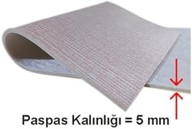 Resim Colorix Carpet Özel Kesim Çilek Desenli Kaymaz Taban Paspas No: 150 Kırmızı 80 x 80 