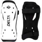 Resim Delta Çift Cırtlı 2 Adet Tekmelik Futbol Tekmeliği Futbolcu Kaval Koruyucu Beyaz M Beden Beyaz 