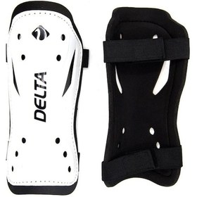 Resim Delta Çift Cırtlı 2 Adet Tekmelik Futbol Tekmeliği Futbolcu Kaval Koruyucu Beyaz M Beden Beyaz 