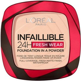 Resim Loreal Paris Infaillible 24H Fresh Wear Fondation İn A Powder Powder - Fondöten No: 180 9gr 