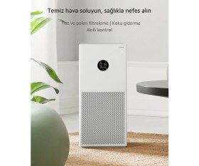 Resim Xiaomi 43M² Yatak ve Çalışma Odası Uyumlu Sessiz Hava Temizleyici Wi-Fi ve Sesli Komut Destekli, Alerjenlere Karşı Etkili 