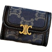 Resim Novahub Akordeon Geniş Kapasiteli Bozuk Para Tutucusu Cüzdan - Mavi Siyah, Pratik Kart Tutucusu Siyah 