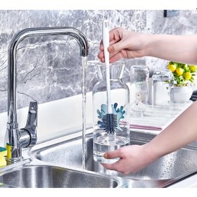 Resim Şişe Ve Biberon Temizleme Fırçası Silikon Fırça Fr-401 