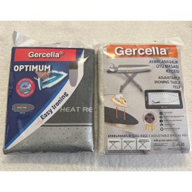 Resim GERCELLA Avantajpaket: Optimum Ütü Masası Kılıfı Ayarlanabilir Ütü Masası Keçesi 