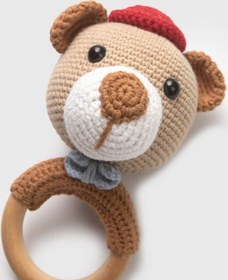 Resim Amigurumi Kahverengi Ayı Çıngırak Kahverengi 