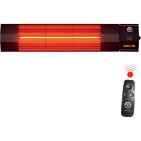 Resim Sunstar Dış Mekan Halojen Soba Infrared Isıtıcı Kumandalı 2000W 