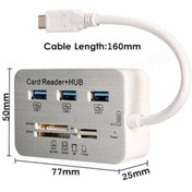 Resim 3.0 3xport Usb Hub + Card Reader Renk Gümüş 