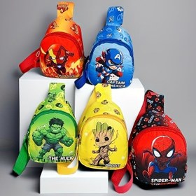 Resim Marvel Moda Karikatür Bozuk Para Cüzdanı Çapraz Vücut Çantası Dış Mekan Günlük Küçük Sırt Çantası Göğüs Çantası Ruj, Fırça, Cilt Bakımı, Cep Telefonu, Bozuk Para, Küçük Eşyalar için 