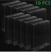 Resim Sunshine022 Snes Ve N64 Kutuları İçin 10 Adet Sert Pet Kılıf 0.35mm Çizilmeye Dayanıklı 