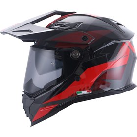 Resim SWAY SW X65 BLOCK Red Adventure Kask 