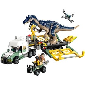 Resim LEGO® Jurassic World Dinozor Görevleri Allosaurus Taşıma Kamyonu 76966 
