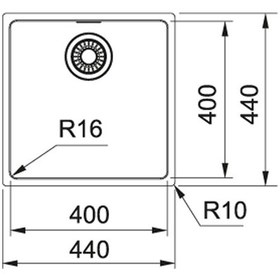 Resim Franke Çelik Eviye Maris Mrx 110-40 Paslanmaz Çelik Eviye 