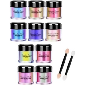 Resim 3g 0.105oz 10 adet Ayna Kameleon Reçine Pigmenti Simli Sihirli Renk Değiştiren İnci Tozu DIY Kristal Epoksi Reçine Kalıp Takı Yapımı Boya 