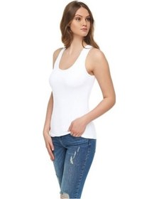 Resim 3'Lü Tutku Elit Geniş Askılı Kadın Atlet Modal Bayan Atleti 