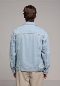 Resim Colin's Regular Fit Düğmeli Astarsız Erkek Light İndigo Denim Ceket 