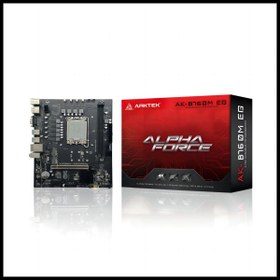 Resim arktek Alpha Force, Ak-b760m Eg, 2xddr5, 2x M.2, D-sub, Hdmı, Dp, 12-13.14.nesil, Lga1700 Soket, Ana 