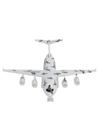 Resim Diecast Metal Askeri Kargo Uçağı Gri Sesli Işıklı 