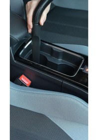 Resim Araç Süpürgesi Els24 Beyaz 50w 4000mah 6000pa Kablosuz Şarjlı Taşınabilir Type-c Ev Araba Süpürge 