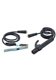 Resim Kaynak Pensesi Elektrot Tutucu Ve Kaynak Şase Pensesi Kaynak Makinesi Kablo Seti İnce Uç 3 Metre 