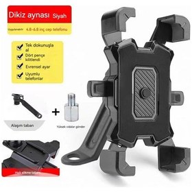 Resim Motosiklet Cep Telefonu Standı Navigasyon Bisiklet Cep Telefonu Standı Şok Geçirmez B-103 
