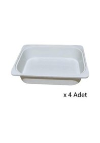 Resim Kenzlife Çamaşır Mutfak Sepeti Byz 10 040 30 Plastik Sepet 04 Adet Beyaz 