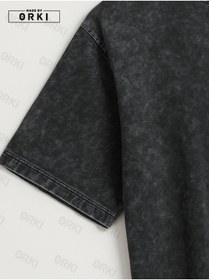 Resim EFFRENATU EFSANE Baskılı Oversize Batik Tişört & Siyah Pantolon Eşofman Takımı 