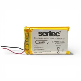 Resim Sertec 103450 3.7V 2000mAh Li-Polymer Pil 