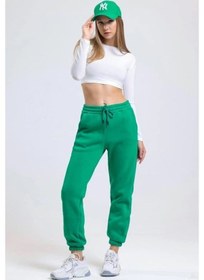 Resim 3 İplik Şardonlu Paça Lastikli Eşofman Yeşil İs001 Çok Renkli 