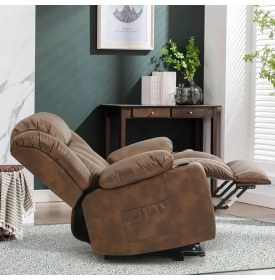 Resim Zaranni Hotte Kahve Liftli Masajlı Hasta Koltuğu USB Li 