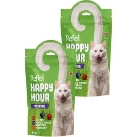 Resim Happy Hour Kokteyl Kedi Ödül Maması 2 X 60gr 