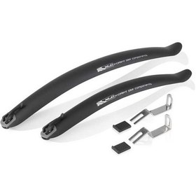 Resim Çamurluk Seti Xlc MG-C17 Siyah Yol Bisikleti Uyumlu 26"-28&q Antrasit - Siyah 