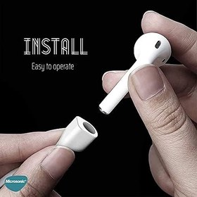 Resim Microsonic Apple AirPods 1. Nesil / 2. Nesil Manyetik Mıknatıslı Kulaklık İpi Mor [AirPods 1/2 ile Uyumlu Kılıf - Mor] 