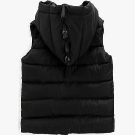 Resim Erkek Bebek Kapüşonlu Anorak Şişme Yelek 