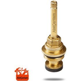 Resim Aletçantam Ankastre Salmastra Geniş Tip 3/4 Stop Valf 9.5 CM Altın 