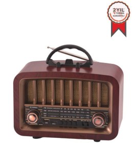 Resim Torima D-57 Nostalji Radyo Kablosuz Bluetooth Hoparlör 