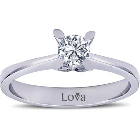 Resim Lova E Renk 0,41 Karat Pırlanta Tektaş Yüzük 1050044 