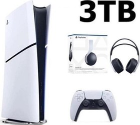 Resim Playstation 5 Slim Dijital 3TB+3D PLUS KULAKLIK 