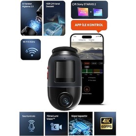 Resim 70mai Dash Cam X800 128gb Siyah 