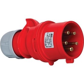 Resim METE ENERJİ 406111V 5X32A IP44 DÜZ FİŞ (VİDALI BAĞ) 