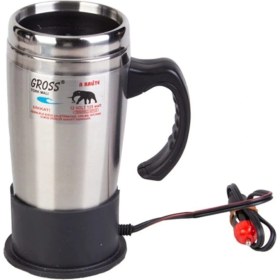 Resim 12V Araç Su Isıtıcı Kettle, Kahve ve Çay Makinesi, Pratik ve Taşınabilir 