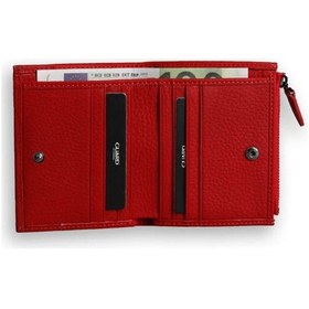 Resim Guard Kırmızı Hakiki Deri Küçük Boy Bozuk Paralıklı Kadın Cüzdan // Grd260226wt1763 Diğer 
