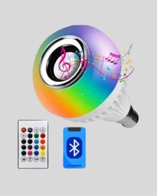 Resim Akıllı Led Ampul E27 Uyumlu Ve Müzik Çalarlı Tasarım 
