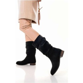 Resim Plod Siyah Süet Çizme Resimdeki Renk 