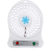 Resim Genel Markalar 3 Kademeli Şarjlı Masa Üstü Usb Mini Taşınabilir Vantilatör Fan 