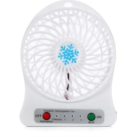 Resim Genel Markalar 3 Kademeli Şarjlı Masa Üstü Usb Mini Taşınabilir Vantilatör Fan 